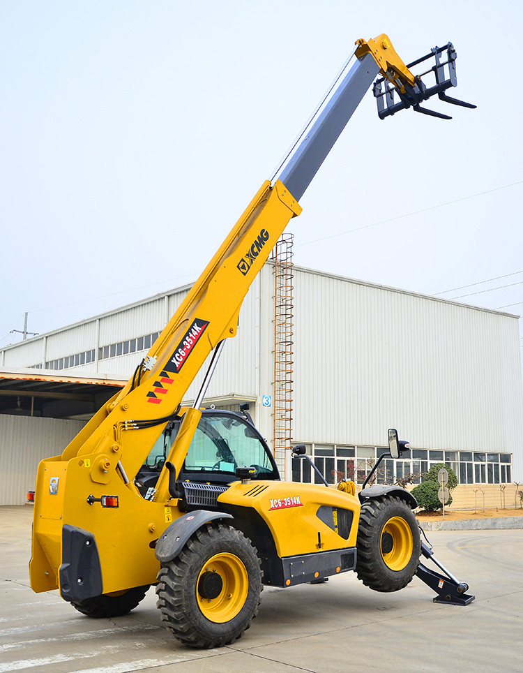 XCMG official 3 ton agricultural telescopic handler XC6-3514K 14m side loader forklift price